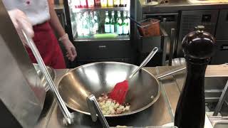 Vapiano making Spaghetti Carbonara [upl. by Idola]