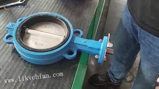 How to Install Handle Butterfly Valve Manually [upl. by Ettennod]