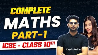 Complete Maths Part 1  ICSE Boards  Class10th [upl. by Anitnatsnoc]