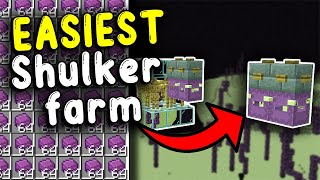 The EASIEST Shulker Farm in Minecraft Bedrock 121 [upl. by Horton]