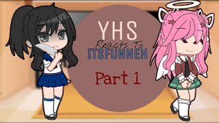 YHS Reacts To ItsFunneh  Part 1  Gacha Club [upl. by Georgi]