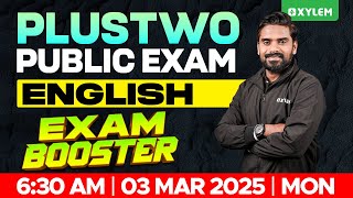 Plus Two Public Exam English  Exam Booster  Xylem Plus Two [upl. by Alaek443]