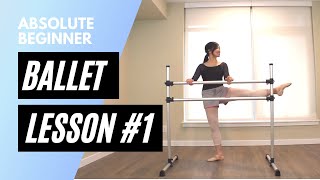 Absolute Beginner Ballet Class 1  Online Ballet Lesson [upl. by Rorie]