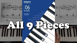 TRINITY Grade 6 Piano 20182020 All 9 Pieces [upl. by Eenej793]