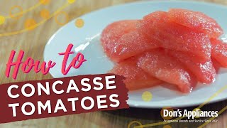 How to Preserve Tomatoes Using Induction  Quick amp Easy Tomato Concassé [upl. by Obel]