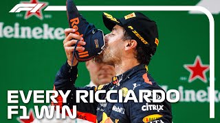 Every Daniel Ricciardo Win In F1 [upl. by Jordans]