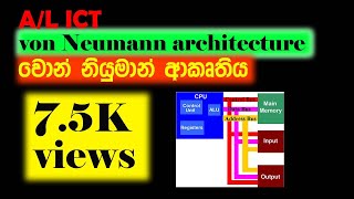 ICT AL Lesson 02  Von Neumann Architecture Fetch Execute Life Cycle [upl. by Eras]