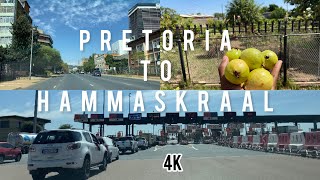 Driving from Arcadia Pretoria to Hammanskraal  South Africa 4K [upl. by Dilaw]