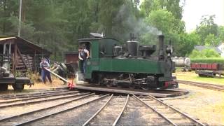 Ohsabanan museum railroad 15 km through the forest Sweden 2013 [upl. by Irovi]