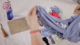 How To Make a Rag Rug  Loopy Method [upl. by Lacombe]