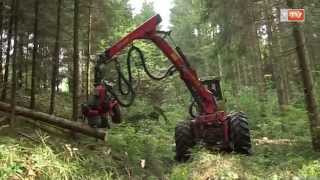 TraktorTV Folge 07  WF Trac mit HarvesterAggregat im harten Waldeinsatz [upl. by Sheffy]