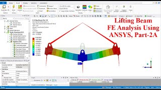 Lifting Beam Finite Element Analysis using ANSYS  Part 2 [upl. by Naneik]