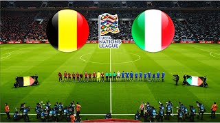 BELGIUM vs ITALY  UEFA NATIONS LEAGUE 202425 [upl. by Harihat798]