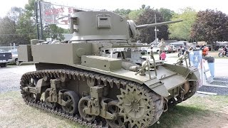 Restored M3A1 Stuart Light tank detail walk around video [upl. by Hennie438]