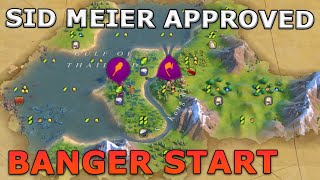 This start was approved by Sid Meier himself allegedly  Civ 6 Khmer [upl. by Hunsinger]