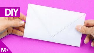 ► Como hacer un SOBRE CARTA de Papel en 5 MINUTOS 💌 [upl. by Ody]