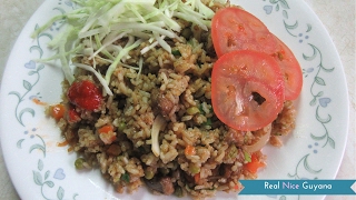 Chicken Fried Rice step by step Recipe Video II Real Nice Guyana [upl. by Nnylaehs]