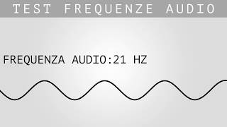 TEST FREQUENZE AUDIO  15 Hz → 22 000 Hz [upl. by Mont160]