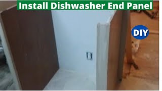 How to Install Dishwasher End Panel Step by Step [upl. by Westbrooke]