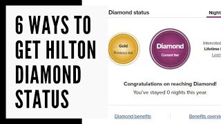 6 Ways to get Hilton Diamond Status [upl. by Roze]