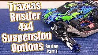 Suspension Overhaul Traxxas Rustler 4x4 VXL Full Upgrade Project Truck Part 1  RC Driver [upl. by Ynahteb]