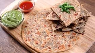 Keema Paratha Recipe  Indian Flatbread Stuffed With Minced Meat  The Bombay Chef  Varun Inamdar [upl. by Leribag]