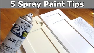 5 Spray Paint Tips  Smooth Even Perfect Finish [upl. by Karab]