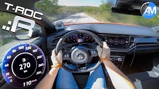 VW TRoc R 300hp  0100 kmh acceleration🏁 [upl. by Hubing604]