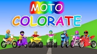 Moto Colorate  AlexKidsTV [upl. by Cyprian303]