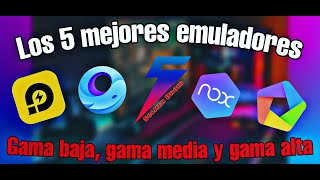 ✅Top 5 mejores emuladores de android para PC 2021 Gama BajaGama Media y Gama Alta💯 [upl. by Effy]