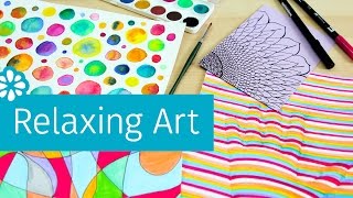 4 Easy Art Projects to Help You Relax amp DeStress  Sea Lemon [upl. by Goeselt]