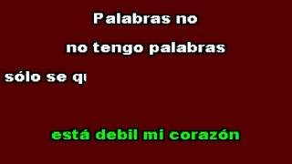 Los Acosta  Palabras Karaoke [upl. by Aramaj272]