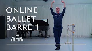 Ballet Barre 1 Online Ballet Class  Dutch National Ballet [upl. by Akanke]