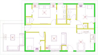 Affordable 3 Bedroom 2 Bathroom small house floorplan design [upl. by Emmott]