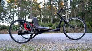 Homemade three wheeled motorized bike [upl. by Atiuqer]