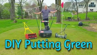 Back Yard DIY Putting Green Everything You Need to Know [upl. by Samohtnhoj]