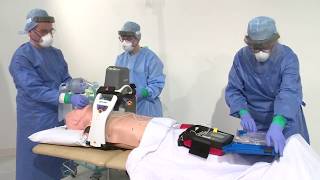 Chest compressions using LUCAS device [upl. by Carrillo]