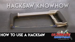 How to use a hacksaw [upl. by Auhsej]