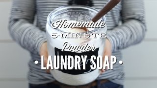 Homemade 5 Minute Powder Laundry Soap [upl. by Michail]