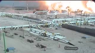 Explosion Fire at Mexico Pemex Gas Facility Kills 26 [upl. by Adnoryt]