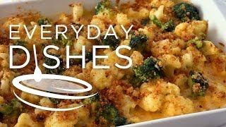 Cheesy Cauliflower and Broccoli Casserole [upl. by Ecnerwal148]