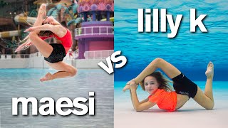 LILLY vs MAESI WATER PARK CHALLENGE Insane [upl. by Adnamaa]