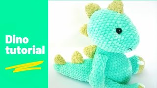 Crochet dinosaur tutorial Part 1  head [upl. by Jyoti]