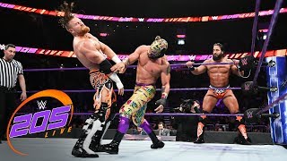 Kalisto amp Lince Dorado vs Tony Nese amp Buddy Murphy WWE 205 Live Aug 7 2018 [upl. by Rodgers390]