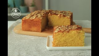 Orange Almond Semolina Cake Recipe  Suji Cake Recipe [upl. by Alyekahs]