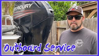 MERCURY OUTBOARD 75\90\115 ANNUAL SERVICE  HOW TO [upl. by Elaen]