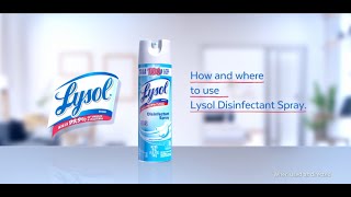 How and where to use Lysol Disinfectant Spray [upl. by Tecla]