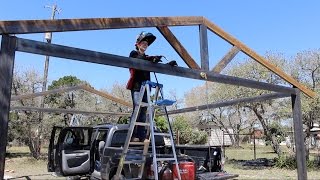 How to Build a Metal Carport  DIY Part 1 [upl. by Adnak]