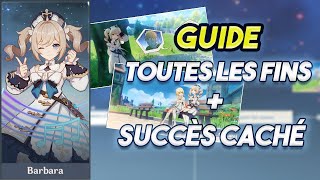 Escapade de Barbara  Guide sur toutes les fins  succès caché  Genshin Impact [upl. by Yentruoc]