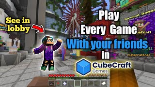 How to play cubecraft games with friends in same team [upl. by Lleryt]